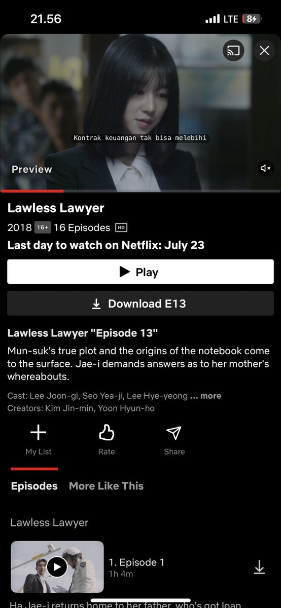 foreveryeaji's tweet photo. Its LL last day on netflixㅠㅠ
Manifesting digantinya pake project baru yang tayang di netflix juga🤞🏻 https://t.co/TUoiSl2op9
