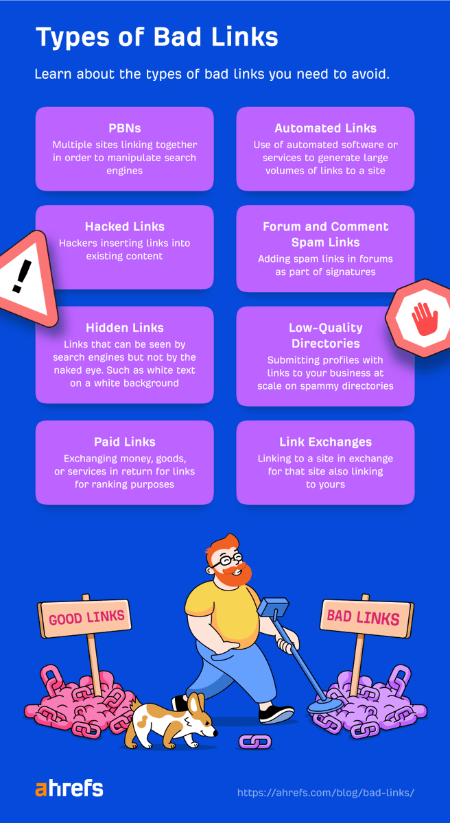 My most recent article for <a href="/ahrefs/">Ahrefs</a> is all about bad links! We all know they're out there, but how do you avoid them?

ahrefs.com/blog/bad-links/