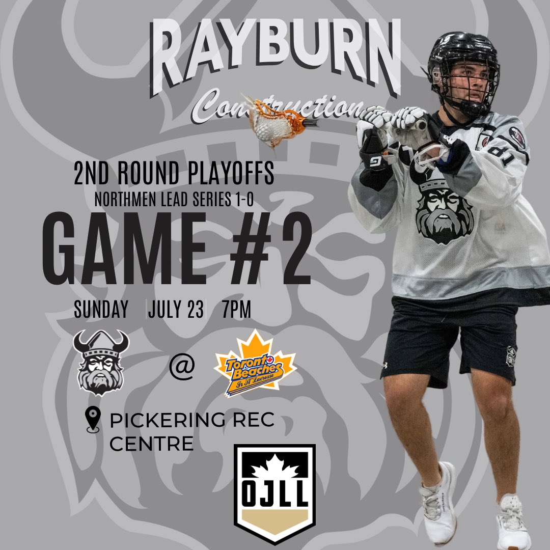 No rest for the wicked! It’s game day on the road against <a href="/BeachesJrA/">Toronto Beaches</a> for Game #2 of the Best-Of-7 series with the Hornheads leading 1-0 after last nights victory at home.  7pm at Pickering Rec Centre tonight for Game #2, let’s go boys! #HornsUp #UpholdTheTradition