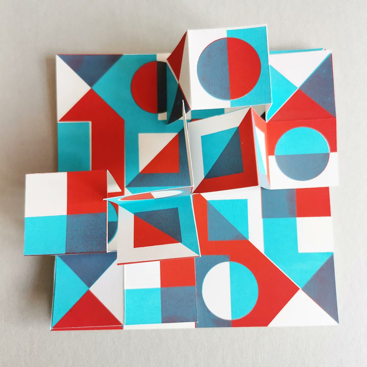 katefarleyprint's tweet image. In these new screen printed samples I've been exploring pattern evolution &amp;amp; the potential of large-scale repeating surface designs for the built environment by going back to paper folding. #workinprogress #studiotime #patternresearch #patternandchaos