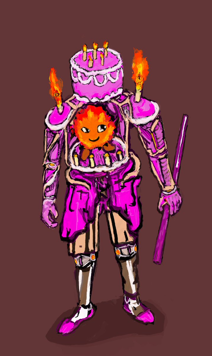 Thrilled to be a part of the #MakeshipDTIYS art competition. I had fun trying to imagine a mech suit for Fiya!🎂🔥