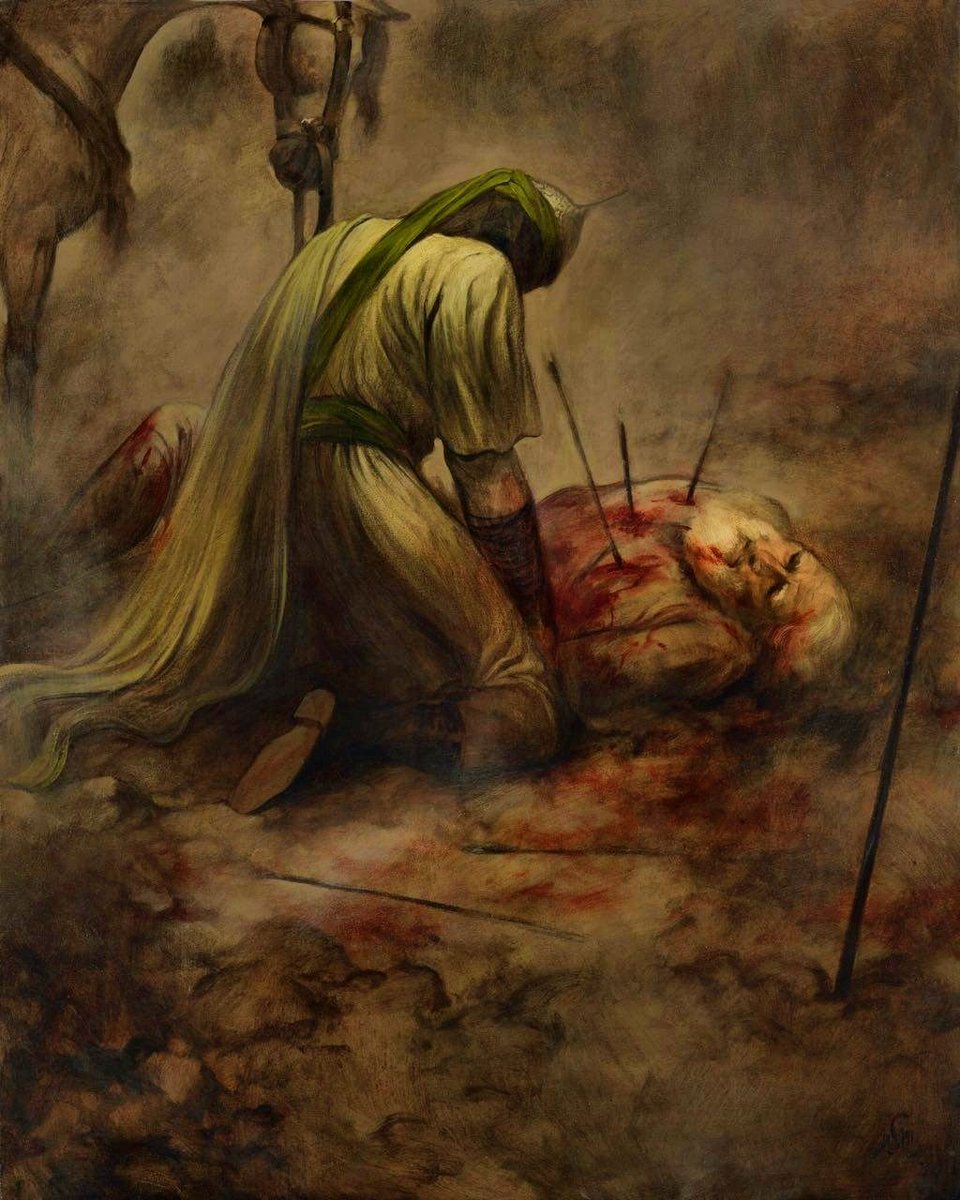 Her ne kadar kendisine para ve eman verildiyse de, o kabul etmemiş ve şöyle demiştir: “Hz. Resulullah (s.a.a)'ın oğlunu mazlumca öldürürlerken, bizim canlı kalmamız için Hz. Peygamber (s.a.a)'in yanında bir özrümüz yoktur.”

▪︎ Habib ibn-i Mezâhir