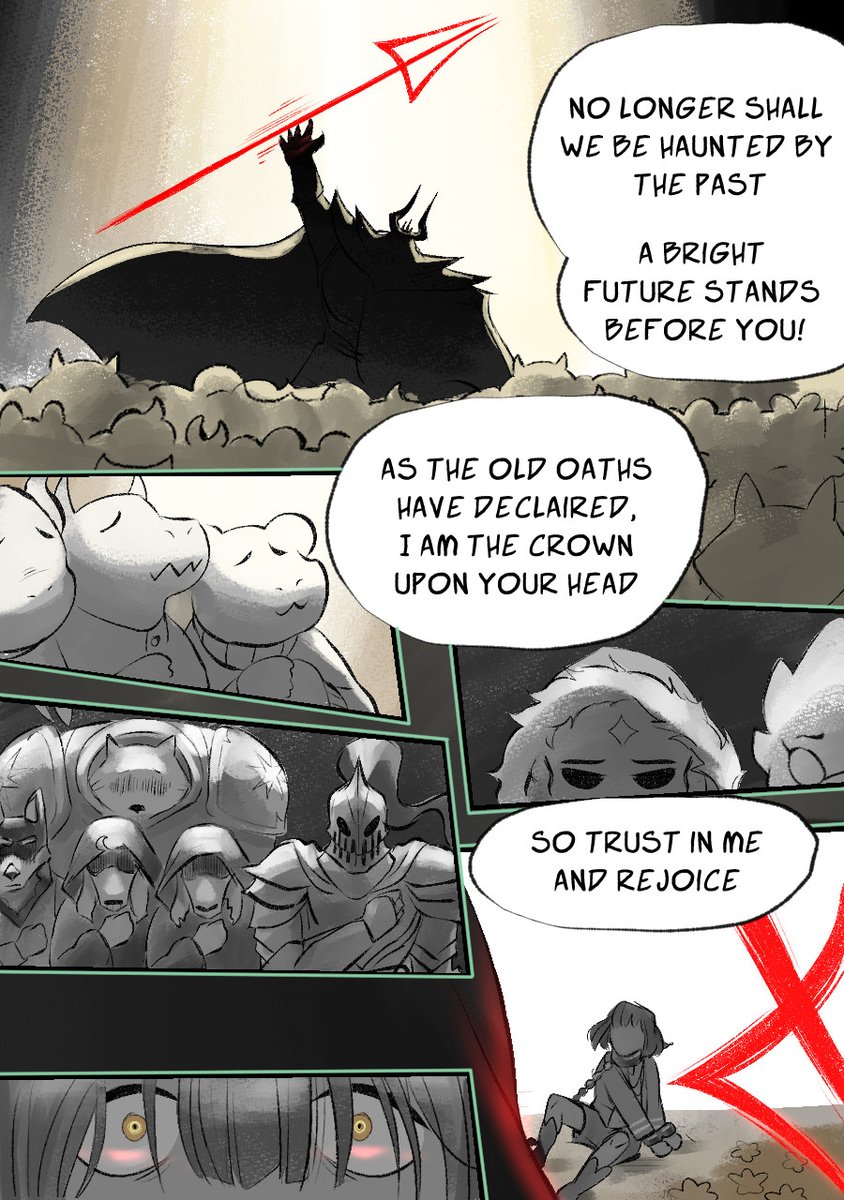 Slumbertale_au's tweet photo. ~Slumbertale~ CHAPTER 04  
pgs. 17-20
Salvation. Freedom. Redemption. https://t.co/A08q56QBGy