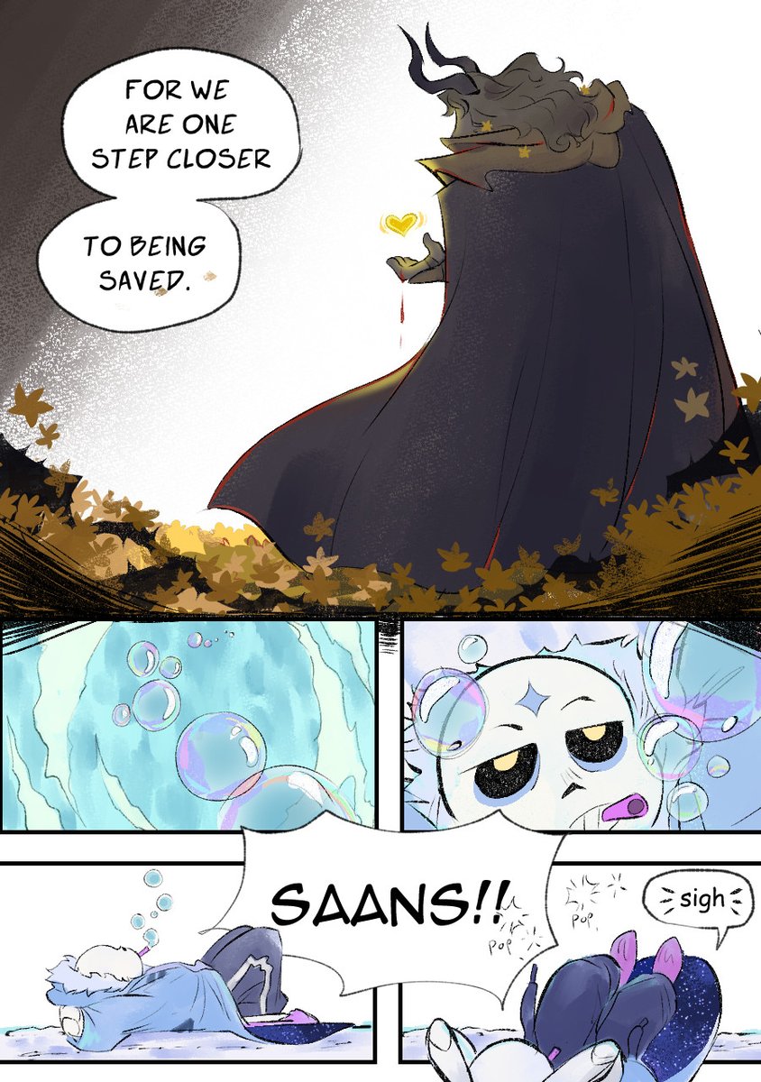 Slumbertale_au's tweet photo. ~Slumbertale~ CHAPTER 04  
pgs. 17-20
Salvation. Freedom. Redemption. https://t.co/A08q56QBGy