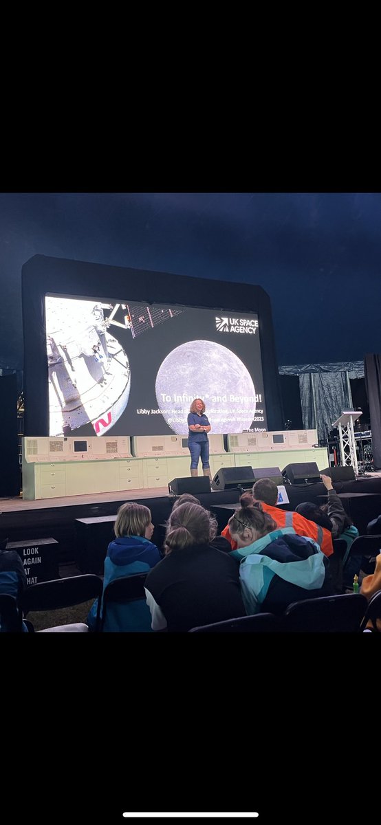 Fabulous talk by Libby Jackson <a href="/spacegovuk/">UK Space Agency</a> at <a href="/bluedotfestival/">bluedot</a> 💫
Loved the cheeky <a href="/MicroAgeUoL/">MicroAge UoL</a> name drop during the talk 🚀