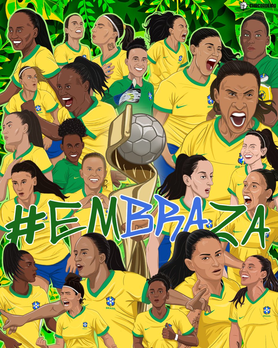 Vinte e três jogadoras e milhões de torcedores pela primeira estrela! É o Braza! #emBRAza 🇧🇷

🎨 <a href="/chrcordeiro/">Christian Cordeiro</a>