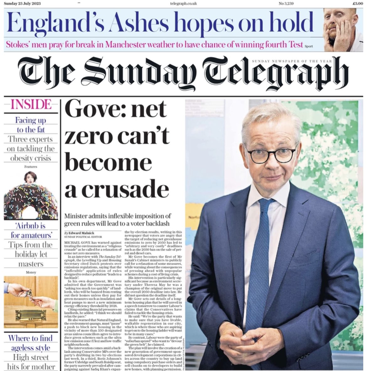 Things that are a crusade this government:

- keeping children in poverty
- not paying workers properly
- protecting their tax dodging mates
- attacking migrants 

Things that aren’t a crusade to this government:

- saving the planet