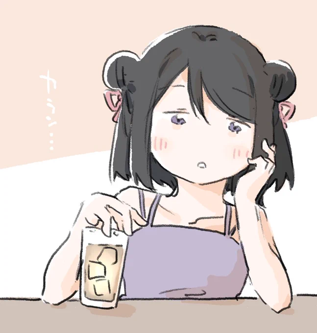 明日月曜かぁとアンニュイになりかけて「夏休みじゃん」と気付いた黒江ちゃん
