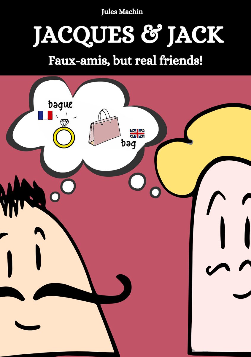 📕 Tout nouveau, tout beau, le livre "Jacques and Jack est: faux-amis, but real friends" est disponible ici :
 ko-fi.com/s/62b729fff4
Avec une esthétique plus travaillée que la version précédente, distinguer les faux-amis entre le français et l'anglais est encore plus simple !
