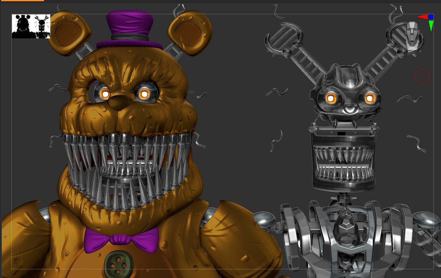 FNAF - Nightmare Fredbear, fnaf , nightmare , fredbear , five