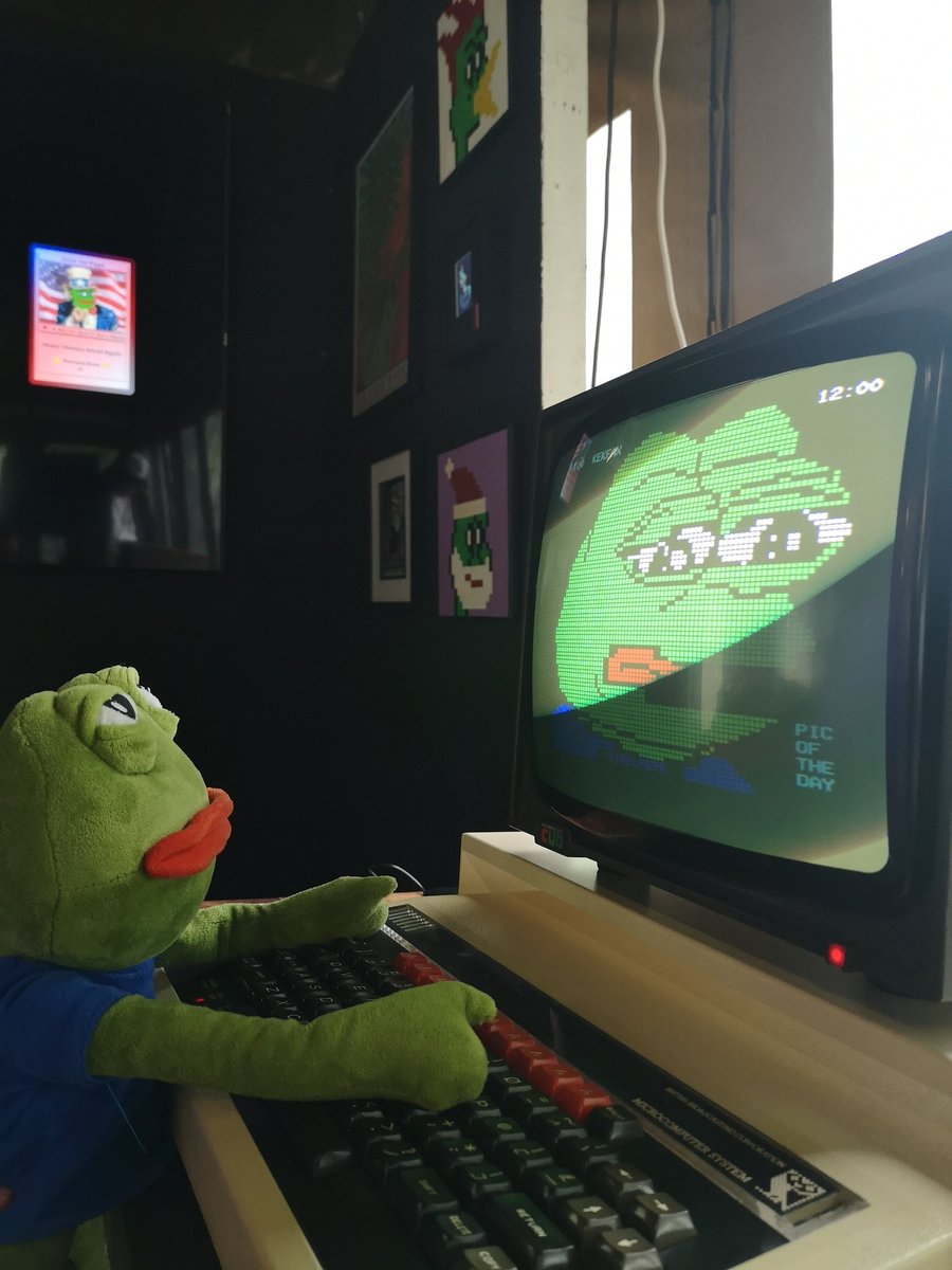 SIXELPEPE

Displayed on tech from the 80s!

By <a href="/40by25/">40by25</a>

On display at <a href="/TheBTCAdventure/">The Bitcoin Adventure</a>