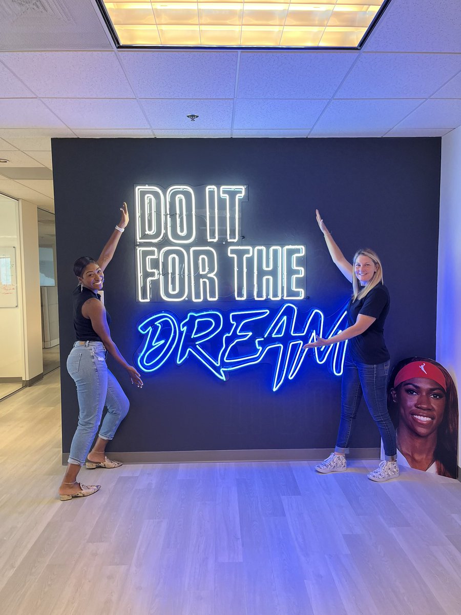 CoachDixon22's tweet photo. Grateful for the admin team @AtlantaDream and my friend, Jada Coggins who is hard working and driven and ALL IN to help the Dream be the best it can be. Invest in women and check out a game to support this team of women who are representing Georgia so well. @jadacoggins https://t.co/vpb5s1PDDX