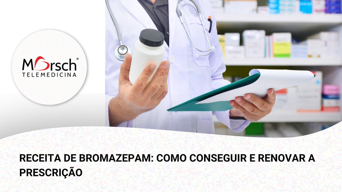 jamorsch's tweet photo. Se você está em busca de uma receita de bromazepam, para iniciar ou renovar o tratamento, este artigo vai ajudar.

https://t.co/C5QIiPruFy

#telemedicina #telediagnóstico #teleconsulta #bromazepam #morsch https://t.co/1tmPF0OsGm
