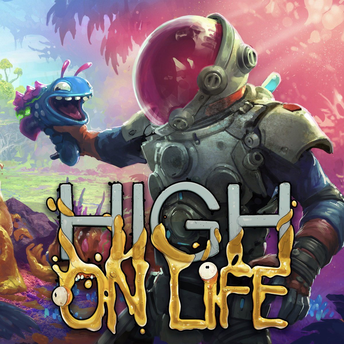 jom1up's tweet photo. @SquanchGames comedy shooter High on Life is now available on PlayStation (although it looks like it’s only on the US store for now). #highonlife #sdcc https://t.co/82F9JwJ4Bj