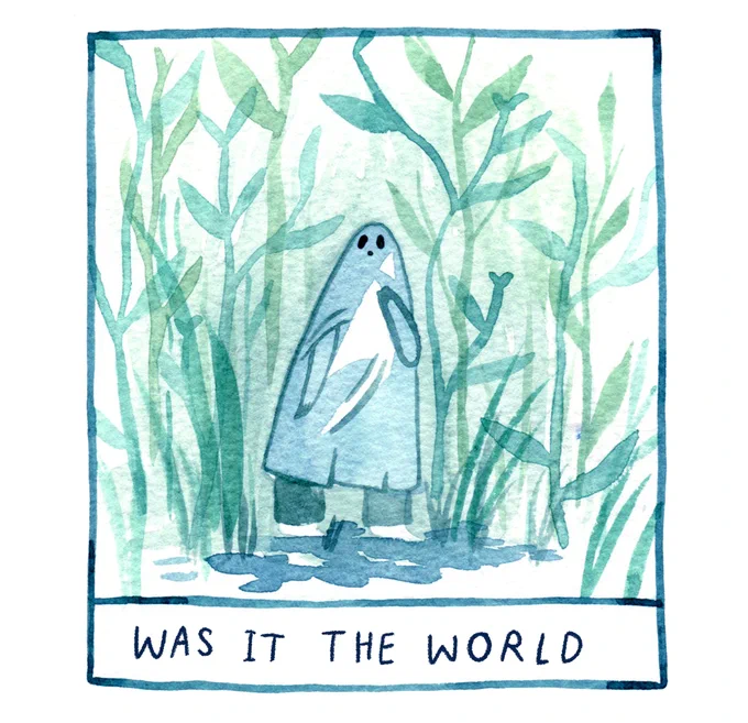 tiny ghost wondering how they got so gosh darn tiny