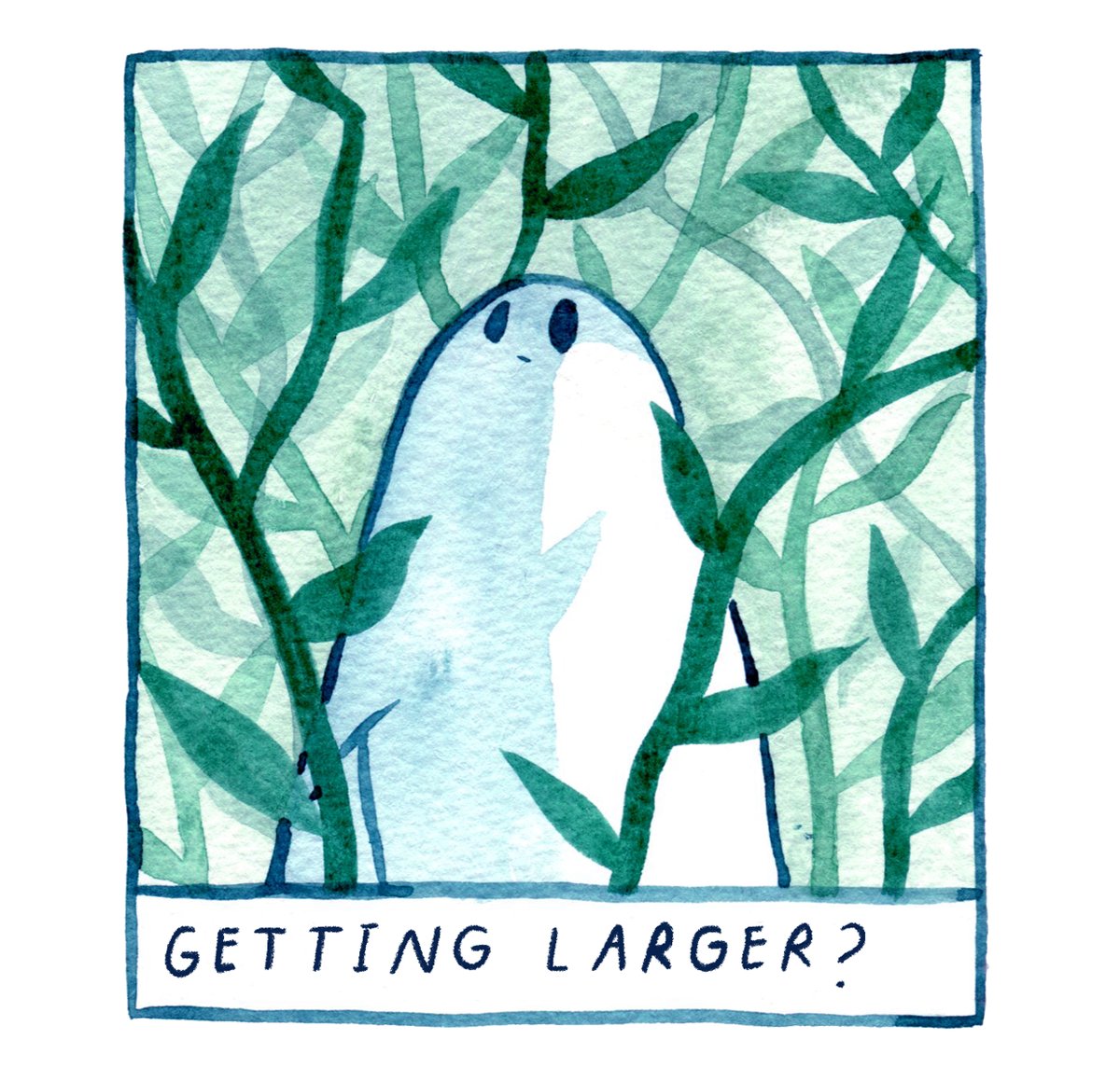 tiny ghost wondering how they got so gosh darn tiny