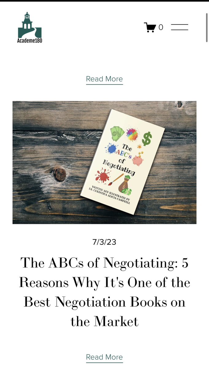 In academia and want to learn more about negotiating? Check out Academe180.com blog today 🙌🏿