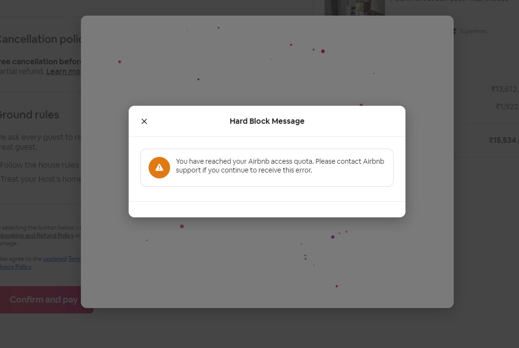 subratb005's tweet photo. @bchesky it looks like your PSP provider is just not willing to take payments. Tried doing a payment for Mauritius for a holiday and got my cards and UPI declined 5 times. Eventually Airbnb hard blocked me. Your Reps Harish and Rishi just don't know how to help. https://t.co/ej9f9OiuxJ