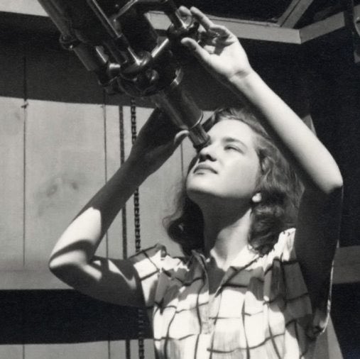 Physics Photo Of the Day:

Vera Rubin looking through a telescope at Vassar College, c. 1947.