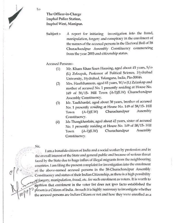 #ManipurVoilence #Meiteis #SaveMeiteis

‼️

As highlighted in various news media that illegal foreign militants are behind the Manipur crisis.  It is on record that one kuki militants' Chief Mr T. Guite (a signatory to the SOO agreement with the union govt, was a Member of
