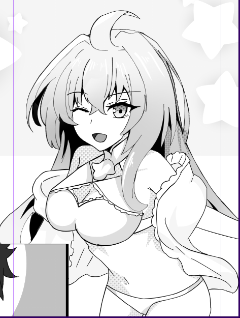 原稿のマーリンお姉ちゃん(妹)