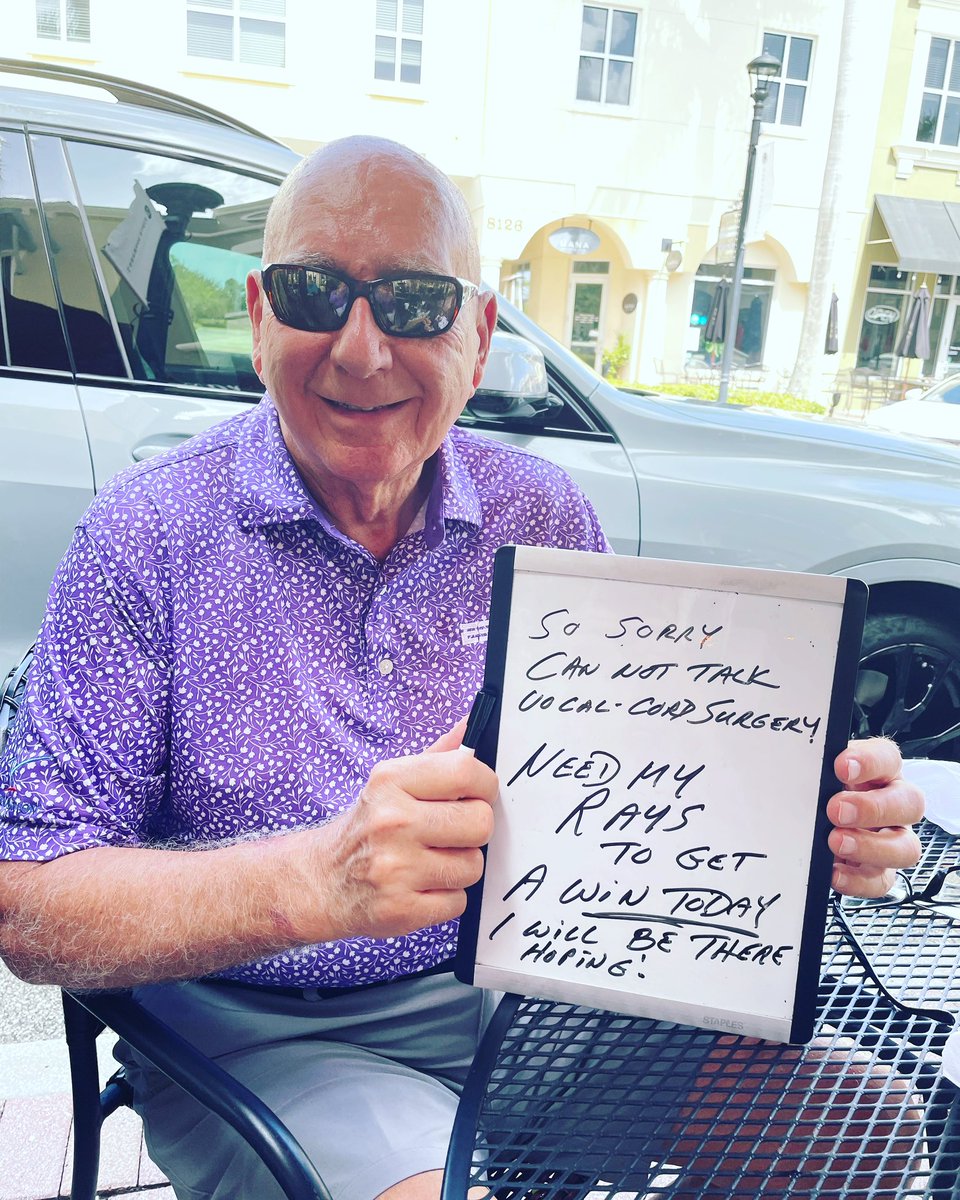 DickieV's tweet image. Most Cancer patients will tell u the “Mental Stress “ thinking whether the RADIATION  or CHEMO is going to be successful wears on you . Helping to eliminate some of the stress for me is trying to stay active . Today going to see if my @RaysBaseball  can get a big W vs @Orioles