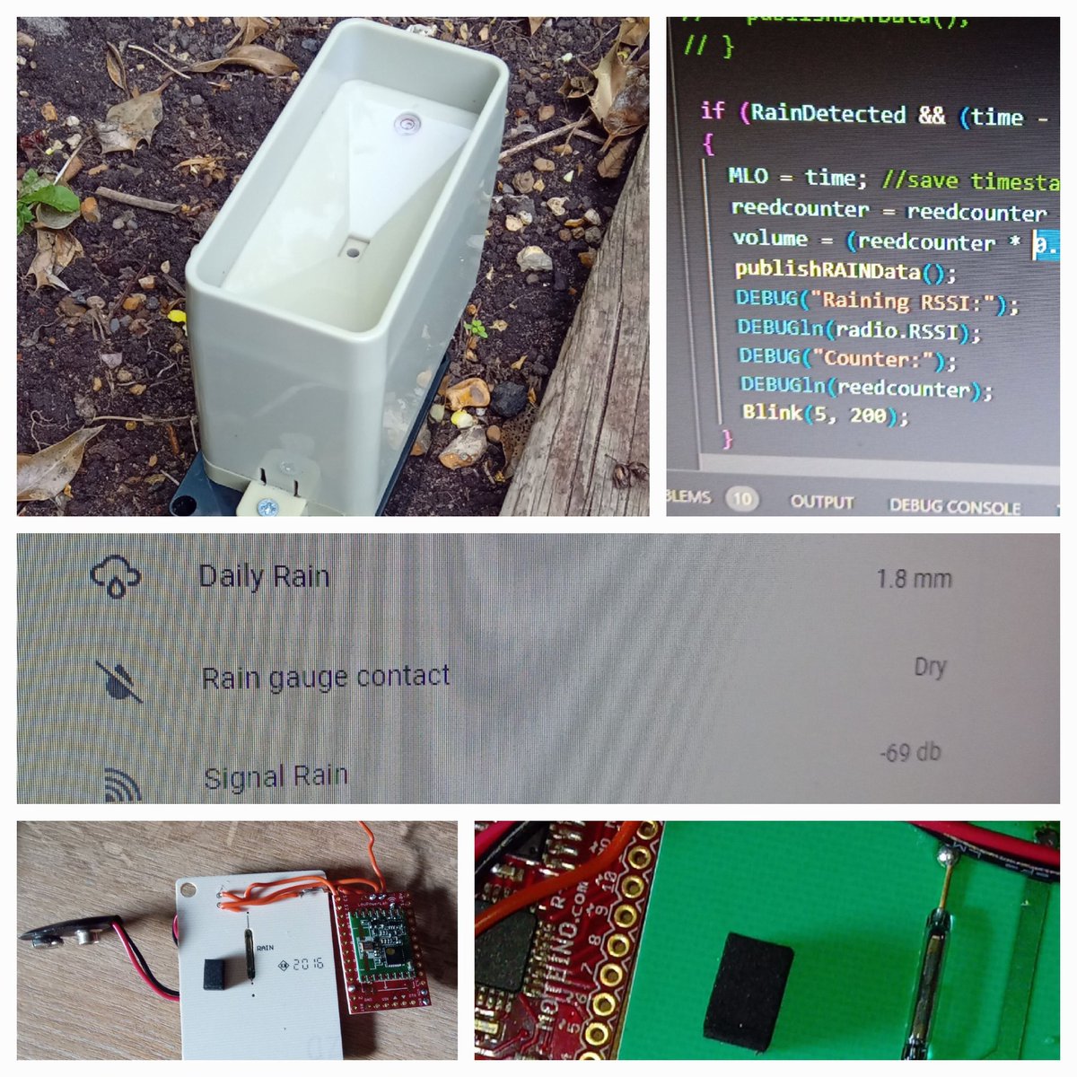 Unfinished project - tick 👍 Been stuck about 5 years in the making stage. This one is a rain guage using Moteino for lowpower and range. Reports via #openmqttgateway to #homeassistant 

 Wishing for a bit of rain - to all those that really need it.