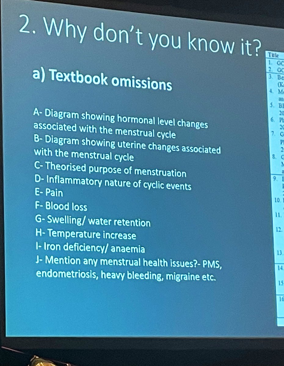 Dr. Sally King addresses harmful gender stereotypes like the ‘hysterical/hormonal female’ and its negative impact impact, for example on being believed when reporting symptoms and health issues. #SMCR2023 #MenstrualHealth #MenstrualLiteracy <a href="/MenstruMatters/">Menstrual Matters</a>