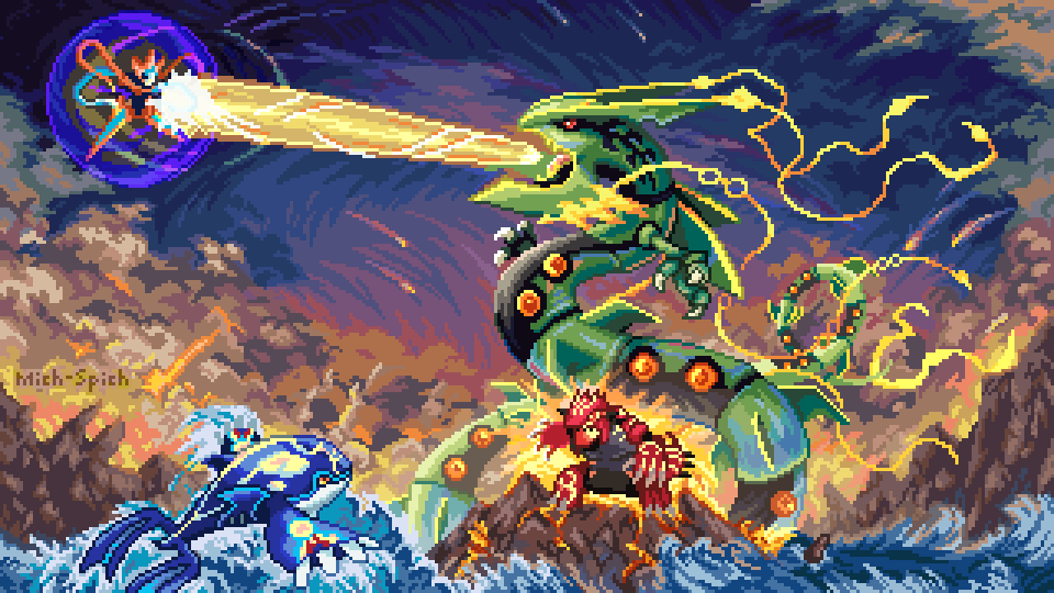 Primal Rayquaza.  Pokemon rayquaza, Rayquaza wallpaper, Mega rayquaza