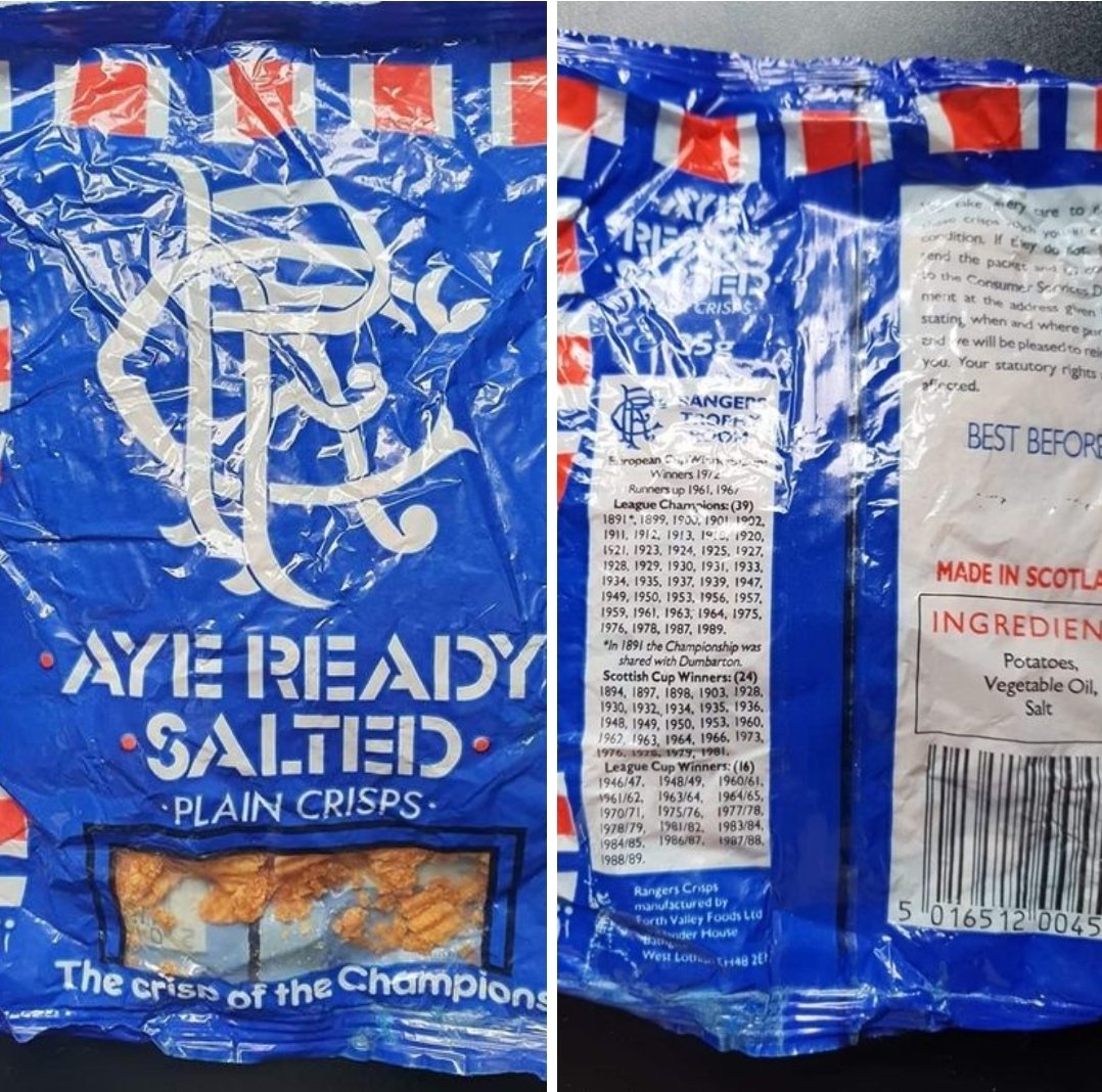 "I just found a packet of crisps from 1990"  

As you fucken do 😂😂😂