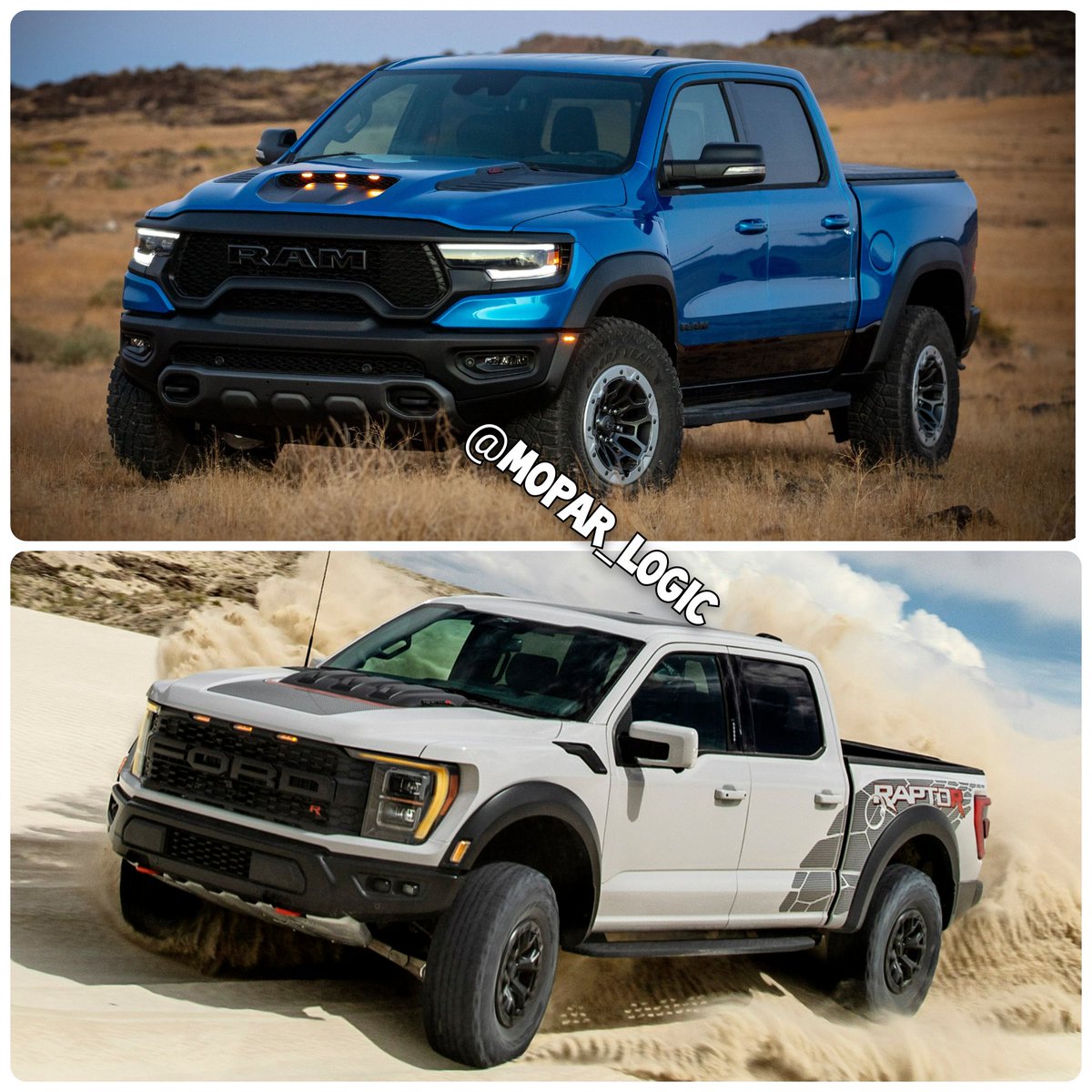Mopar_Logic's tweet image. Ram TRX or Raptor R??

#ramtrx #ram #ramtrucks #trucks #Ford #RaptorR #v8 #4x4 #offroad #offroading
