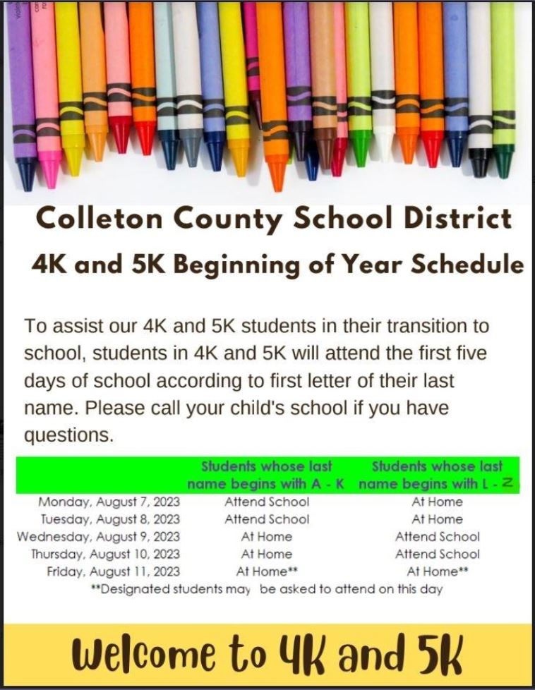 bseccowls's tweet photo. BSECC Families,  Please note that we will begin our 2023-2024 school year with a staggered start for both our Pre-K and Kindergarten students. https://t.co/CSyjXVL7M7