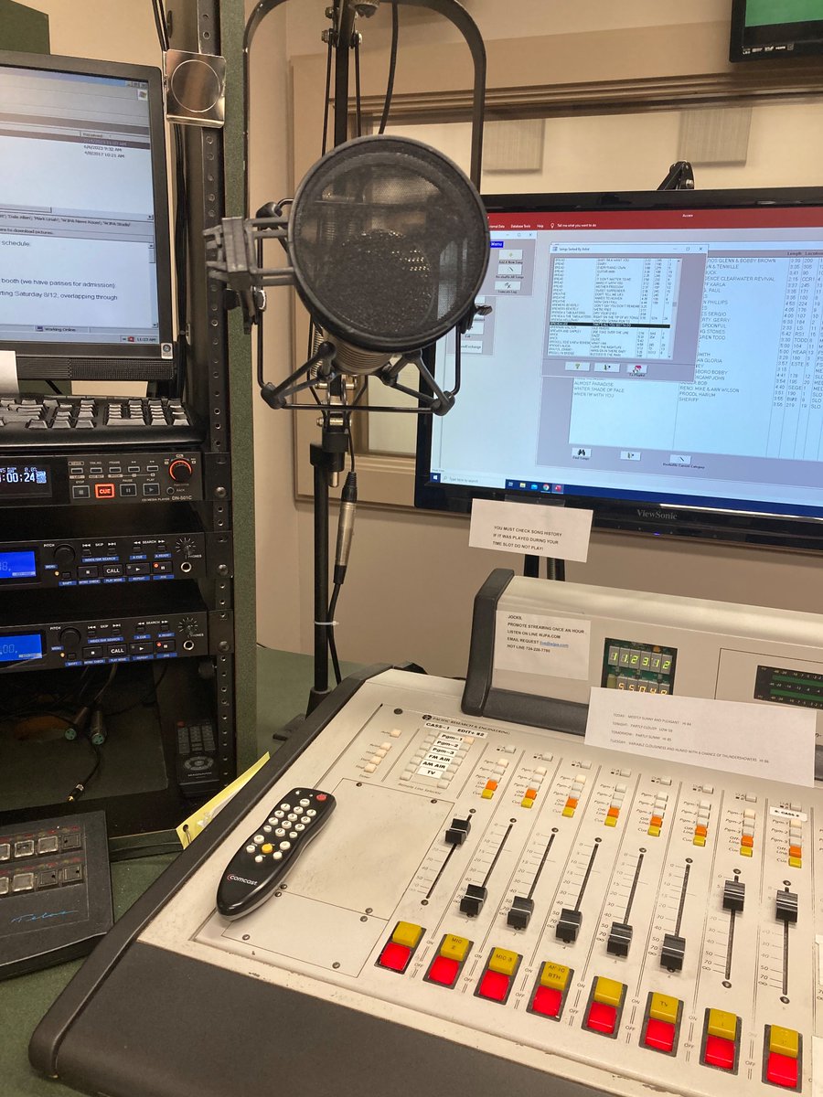 Current situation.  It’s nice to be able to live a passion of mine on weekends.  Catch it live at 95.3 FM in the Pittsburgh area or online at WJPA.com starting at noon!