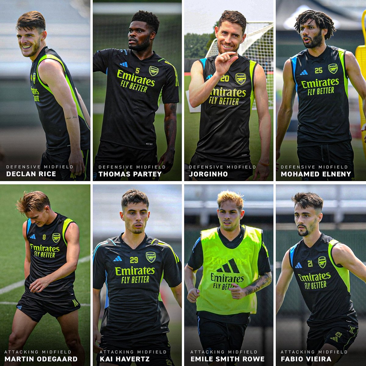 now_arsenaI's tweet photo. Arsenal’s current midfield options going into the 2023/24 campaign.

The Gunners are still looking to add two more signings before the window shuts in a months time.

Do you think another midfielder is needed?🤔 https://t.co/WxugtgtNOR