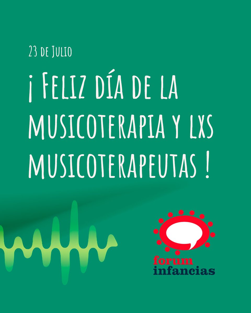 ¡FELIZ DÍA DE LA MUSICOTERAPIA Y LXS MUSICOTERAPEUTAS!

#foruminfancias #musicoterapia #interdisciplina #musicoterapeuta #escucha #sonoridad #lenguaje #saludmental #diadelamusicoterapia
