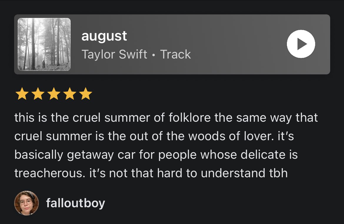 taylor reviews tweet media