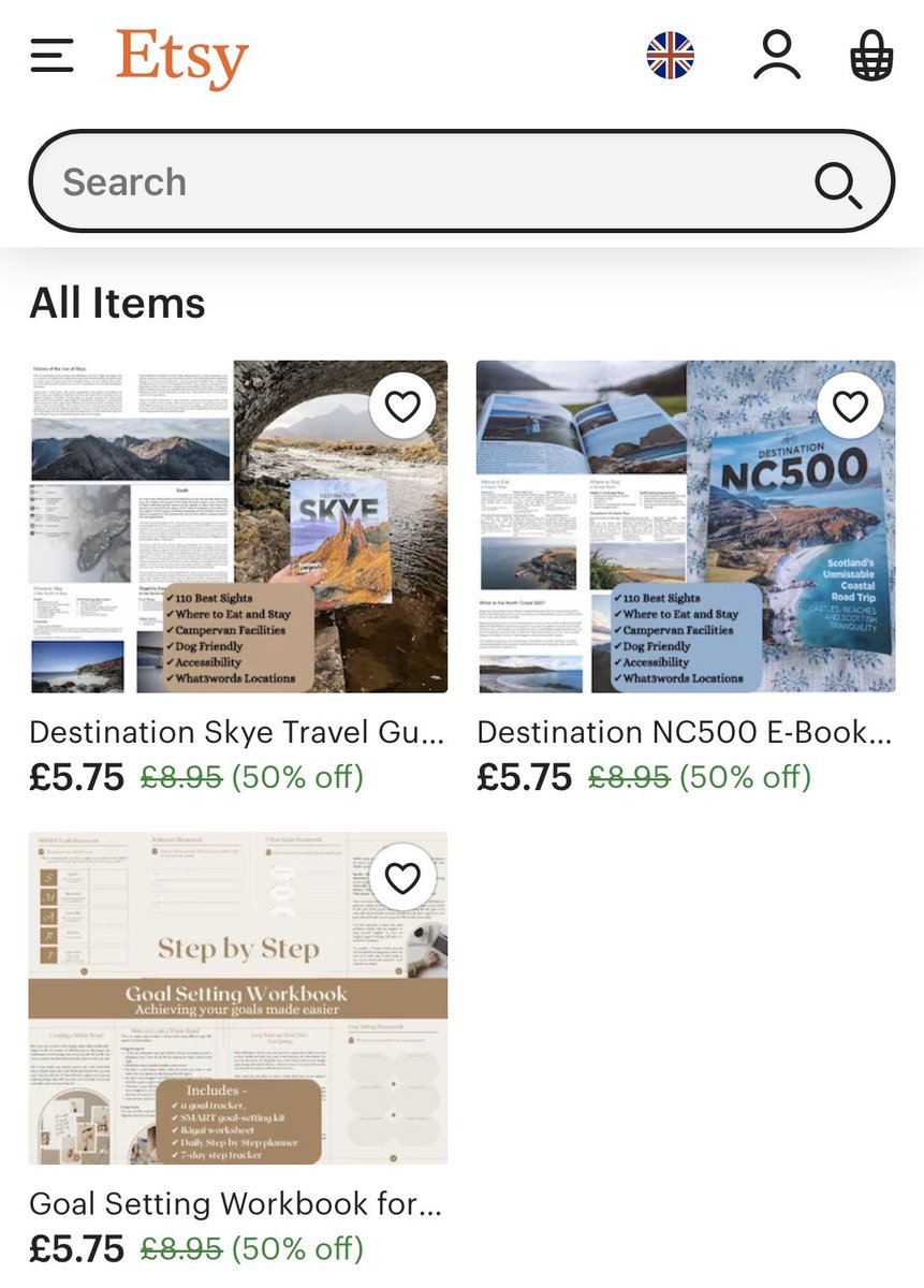 Have you been thinking about buying one of our Ebooks? 🤔

For the first time we’re offering 50% off our ebooks on our Etsy shop for the next 24 hours! ⚠️

We’ve just opened the shop, so if you want to grab a bargain, now is your chance 😁