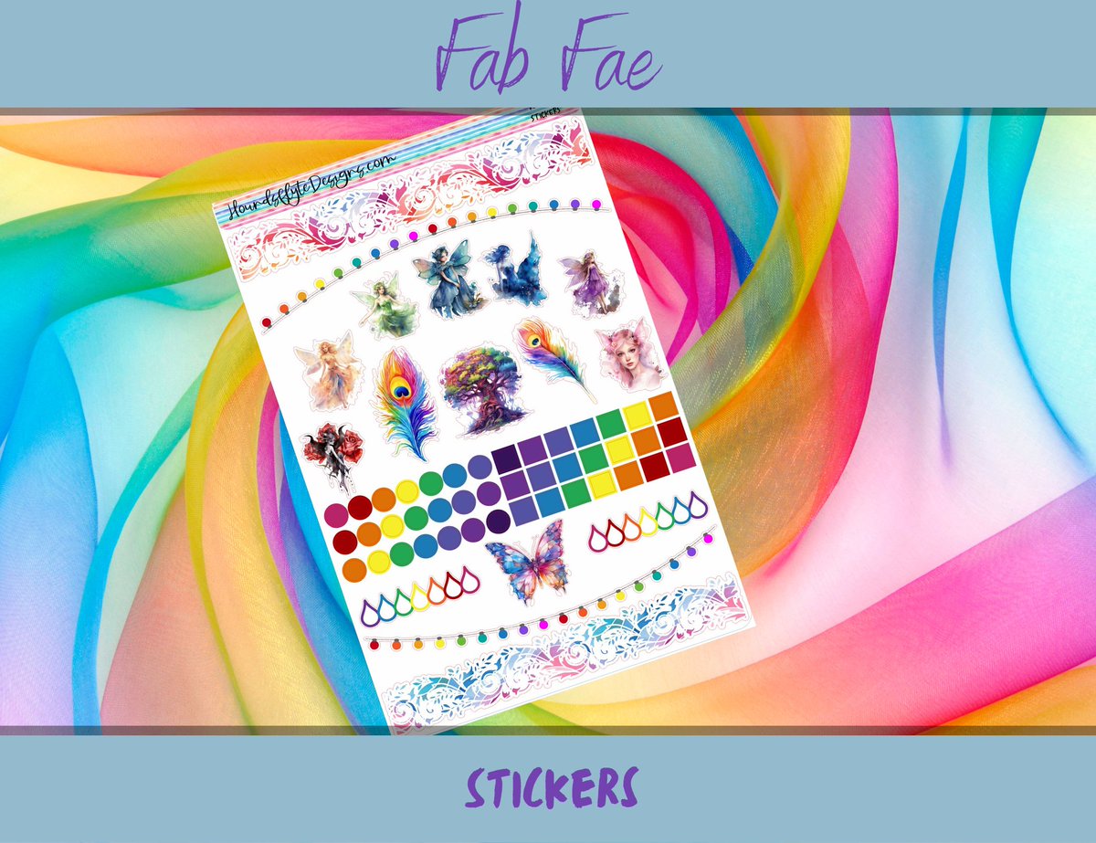 New set in the shop! Fab Fae is available in Hobo Cousin, Plum Paper, Happy Planner, Erin Condren & Heather Sampler formats!! etsy.com/listing/151518… #fairy #plannerstickers #junkjournal #bulletjournal #erincondren #happyplanner #plumplanner #hobocousin