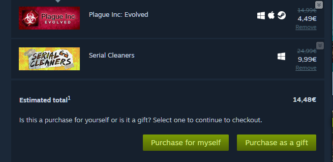 TheSyntox's tweet photo. Yeah, defo for myself... 😁

BTW, good sale folks!
#indiegame #SerialCleaners #Plagueinc https://t.co/eB4QztCfZ1