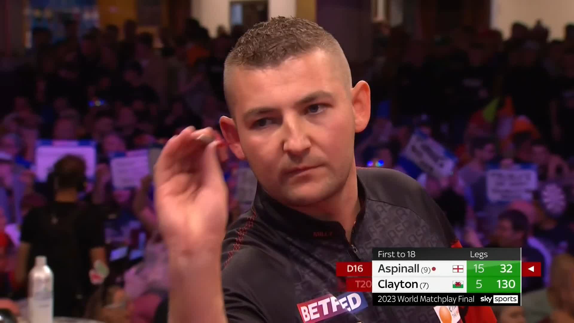 PDC Darts on Twitter "TWO LEGS AWAY! Nathan Aspinall is absolutely