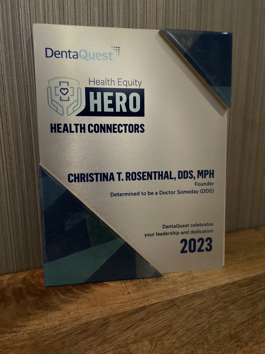 Congratulations to Dr. Christina T. Rosenthal (<a href="/MemphisDDS/">Dr. Christina T. Rosenthal</a>) for being named a 2023 <a href="/DentaQuest/">DentaQuest</a> Health Equity Hero! 

A special thank you to DentaQuest for its contribution to benefit our students. We are beyond grateful!