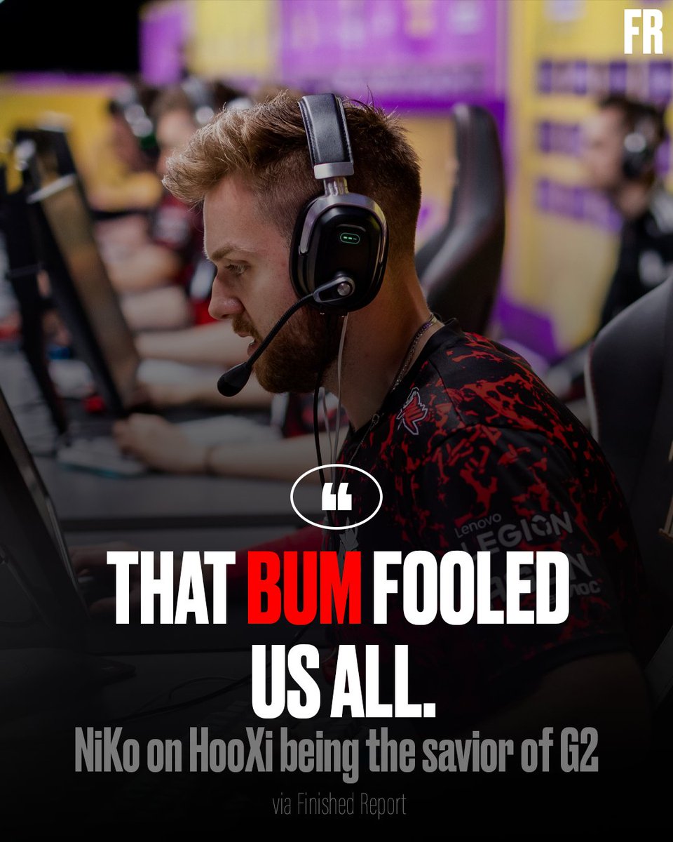 FinishedReport's tweet image. NiKo doesn't feel HooXi was the right choice after all. (Source: Finished Report)