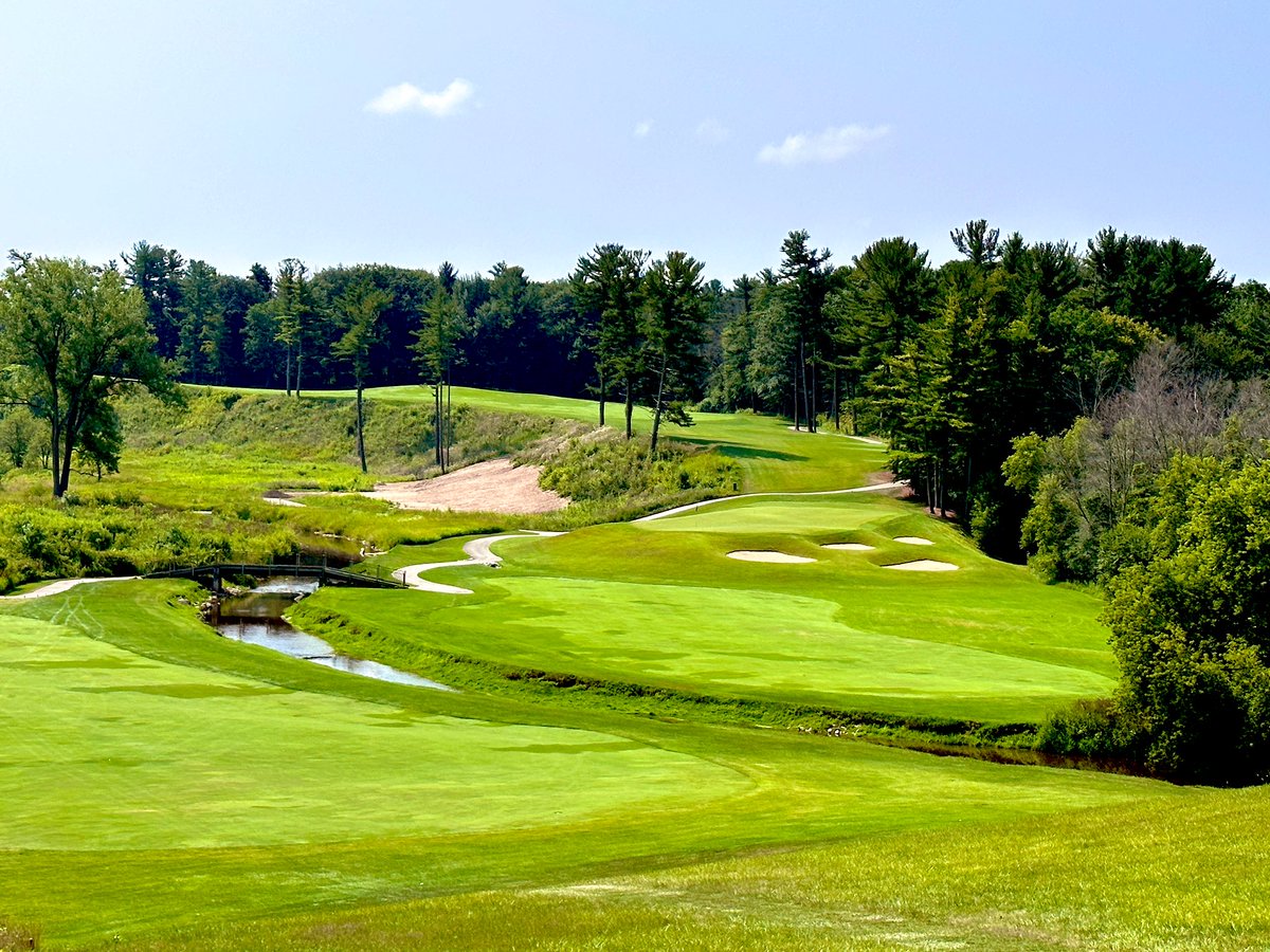 Top100Rick's tweet photo. Pine Hills Country Club - 1928 
Harry Smead 

The term “hidden gem” is probably over-used.  But it applies perfectly to Pine Hills in Sheboygan, Wi. 

Smead isn’t a known name, but it’s clear he had some great inspiration.  The green complexes are fantastic, lots of internal contour and great individual hole identity. 

The land is incredible, it moves up and down constantly. Thankfully bulldozers didn’t exist to flatten out any of the heaves that add so much character. The fairways are wide and fair, the trees are only in play when far off target.

Pine Hills is truly a great golf club. Can’t help but think that if it had a “name” architect it would be talked about far more. 

Certainly one of the top 3 private courses in Wisconsin, I’ll let you guys argue about the order they should be in. 😂