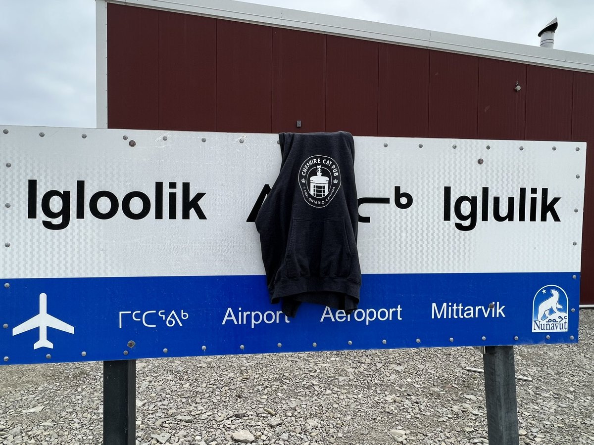 Go to the arctic… even in July you need a sweater, so <a href="/cheshirecatpub/">cheshire cat pub</a> hoodie for the win.