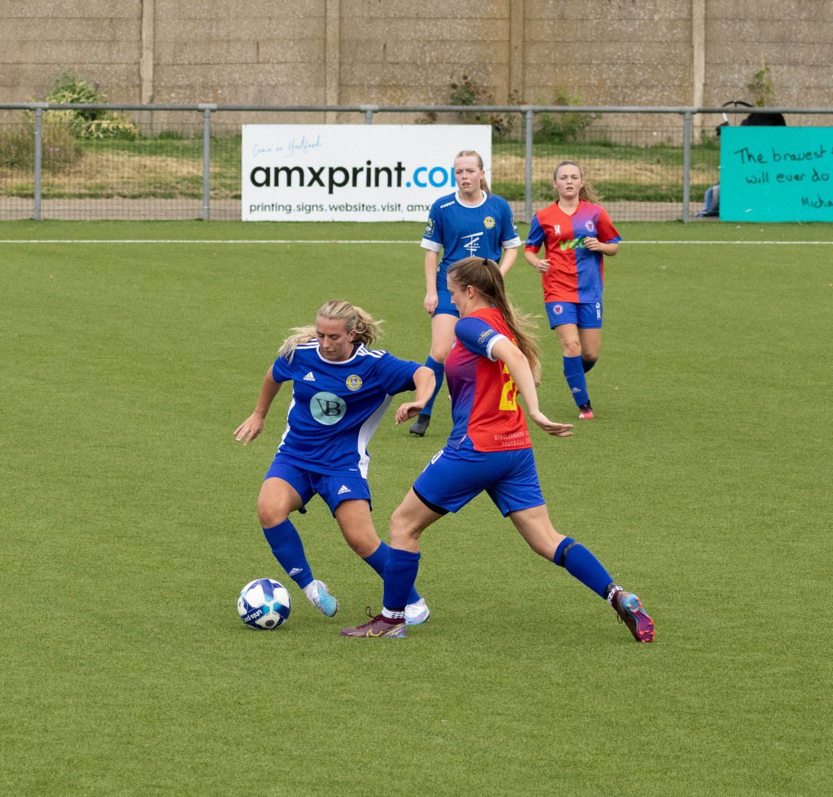 CharGrogan's tweet photo. First Preseason game with @HertfordTownFCW to continue winning ways, buzzing to get a goal toe…. Too*** 😎😎😎 https://t.co/3A79RKqyZA