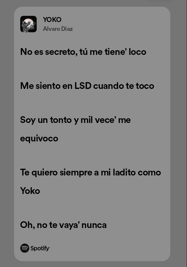YOKO - Álvaro Díaz ❤️‍🩹