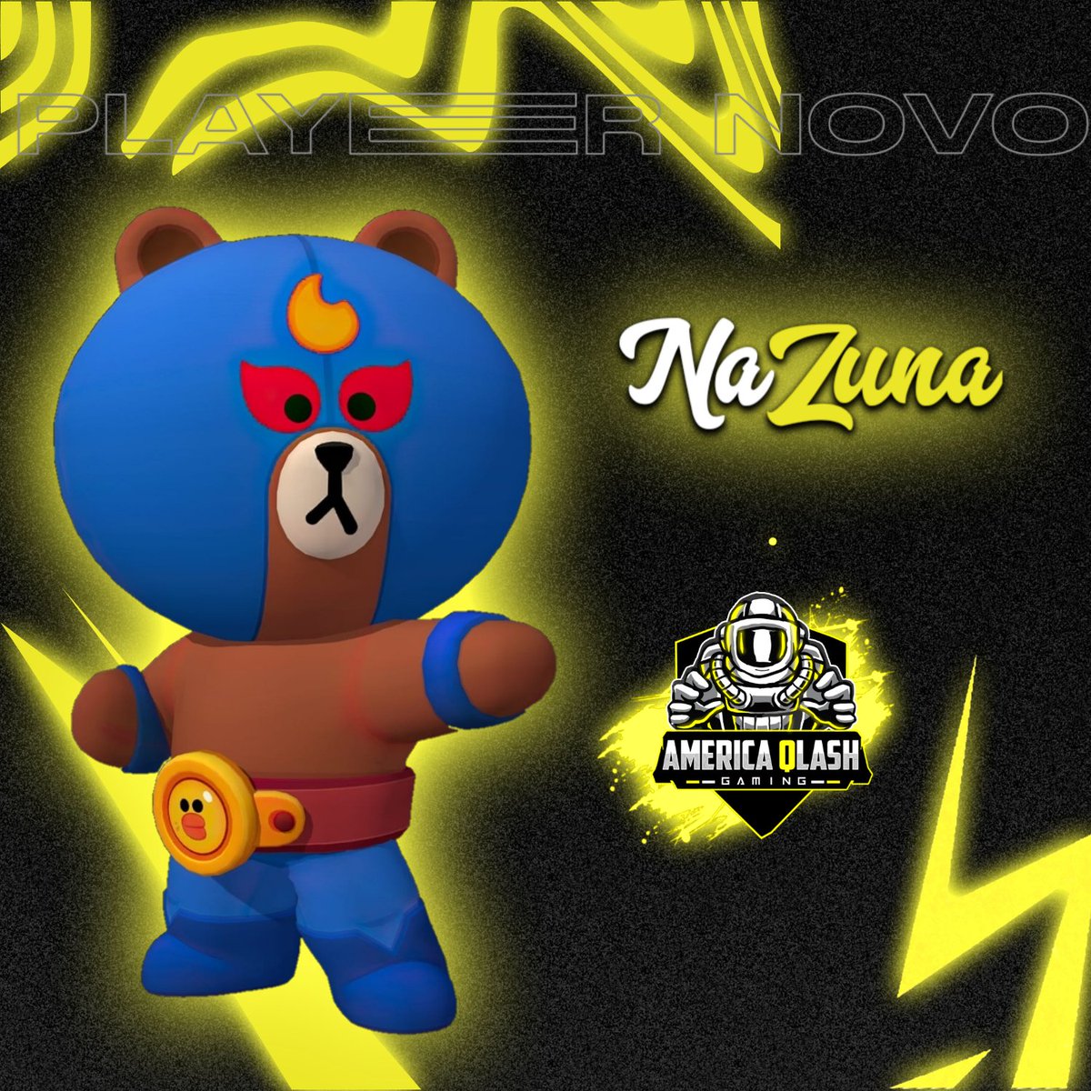 America_QlashGG's tweet photo. Bem Vinda @NaZunaBS América Qlash fica feliz em te ver 💛🖤
#GoQlash💛 https://t.co/neKWX6F6Wf
