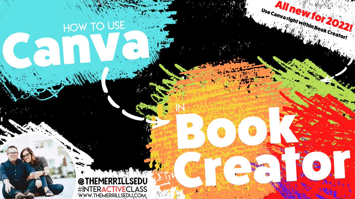 ⚠️ NEWS FLASH ⚠️ You can use @CanvaEdu right within Book Creator to bring in beautiful book covers! Check out this awesome blog post by @TheMerrillsEDU to read how it works - hubs.la/Q01Ytt_10 ⤵️