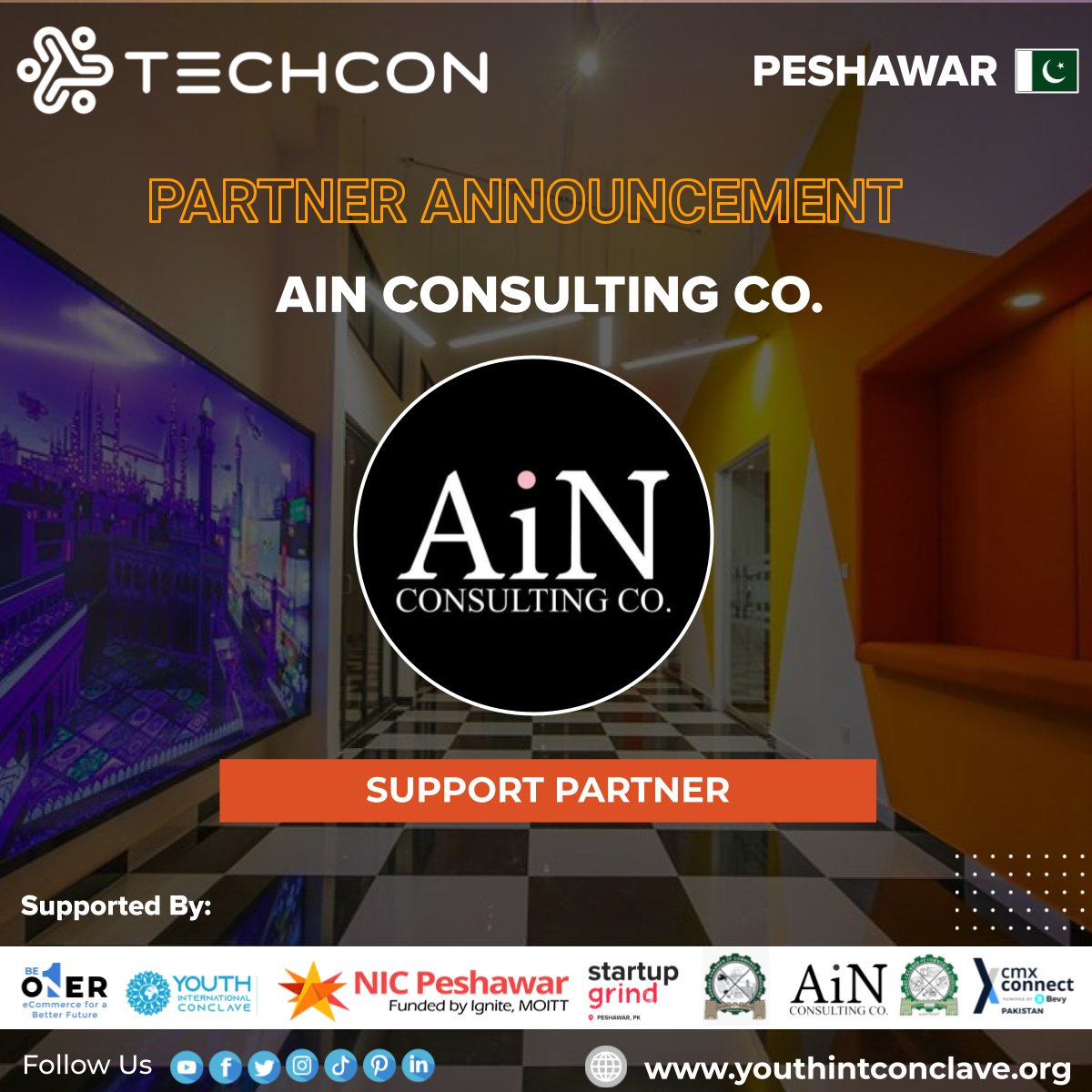 🎉Breaking News!🎉

✨AiN Consulting Co. is announced as the Support partner of the event TehConnect: Peshawar, organized by <a href="/techcondotpk/">TechCon</a>.✨

🎗️Application Form:
airtable.com/appbqxkm5AC2wY…🎗️

 #TechConnectPeshawar #AiNConsultinCo #EcosystemPartner #event #Peshawar #support