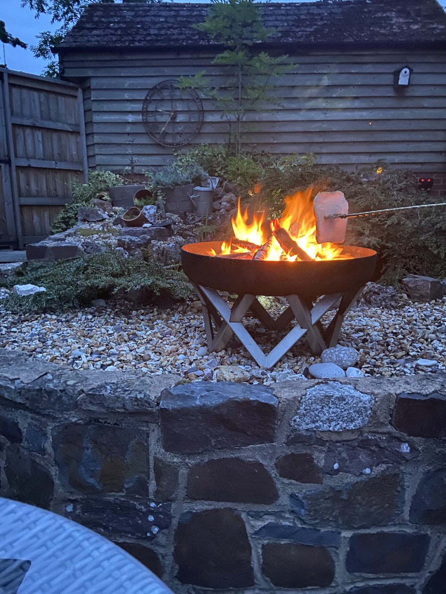 ferafestiva23's tweet photo. Teaching my stepson to toast on an open fire. My father taught me. #passingiton https://t.co/HYZ5jQoIVH